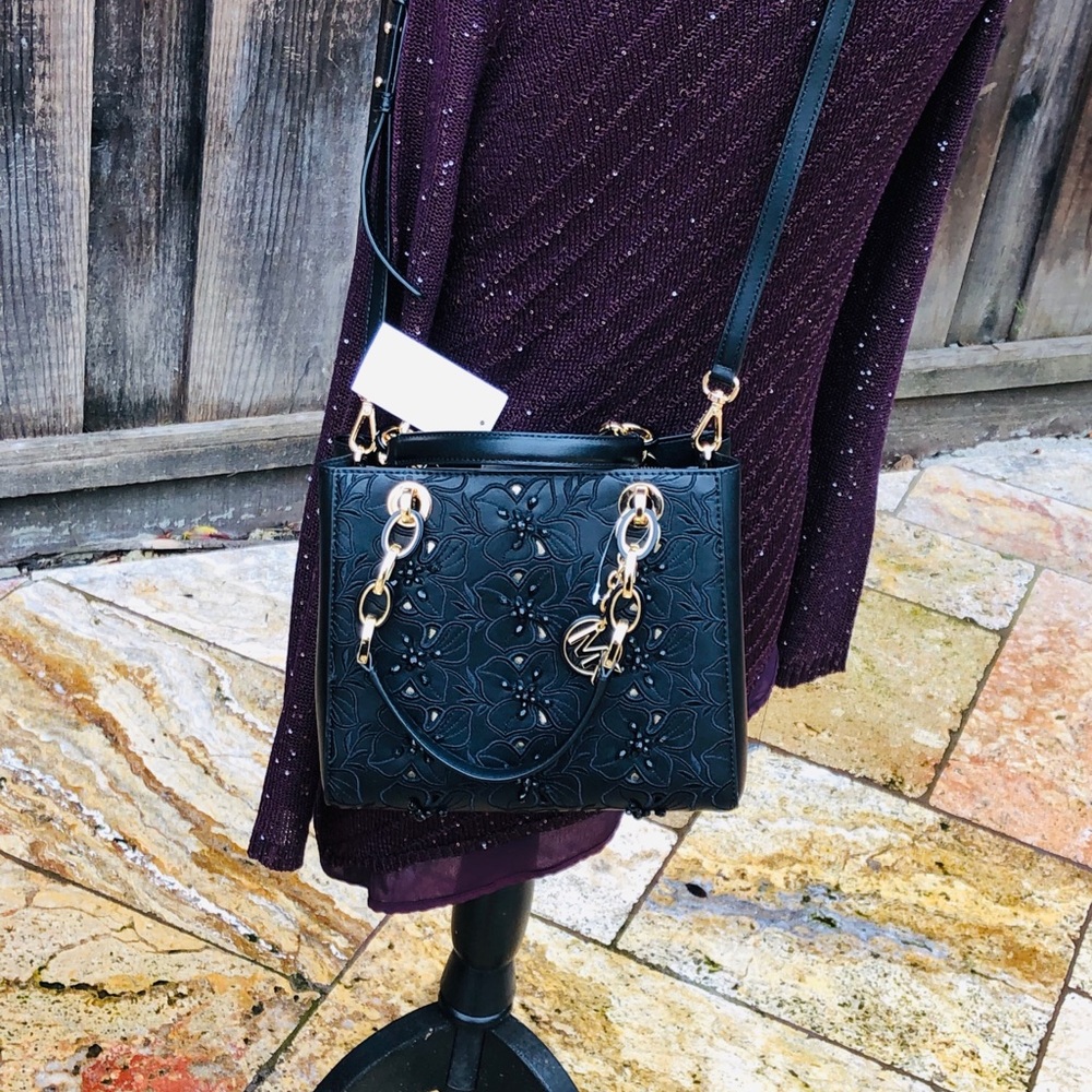 NWT Michael Kors embroidery Cynthia satchel purse - Picture 8 of 8